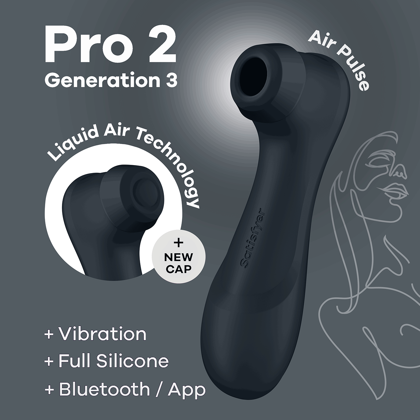 Satisfyer Pro 2 Generation 3 with App Control - Black
