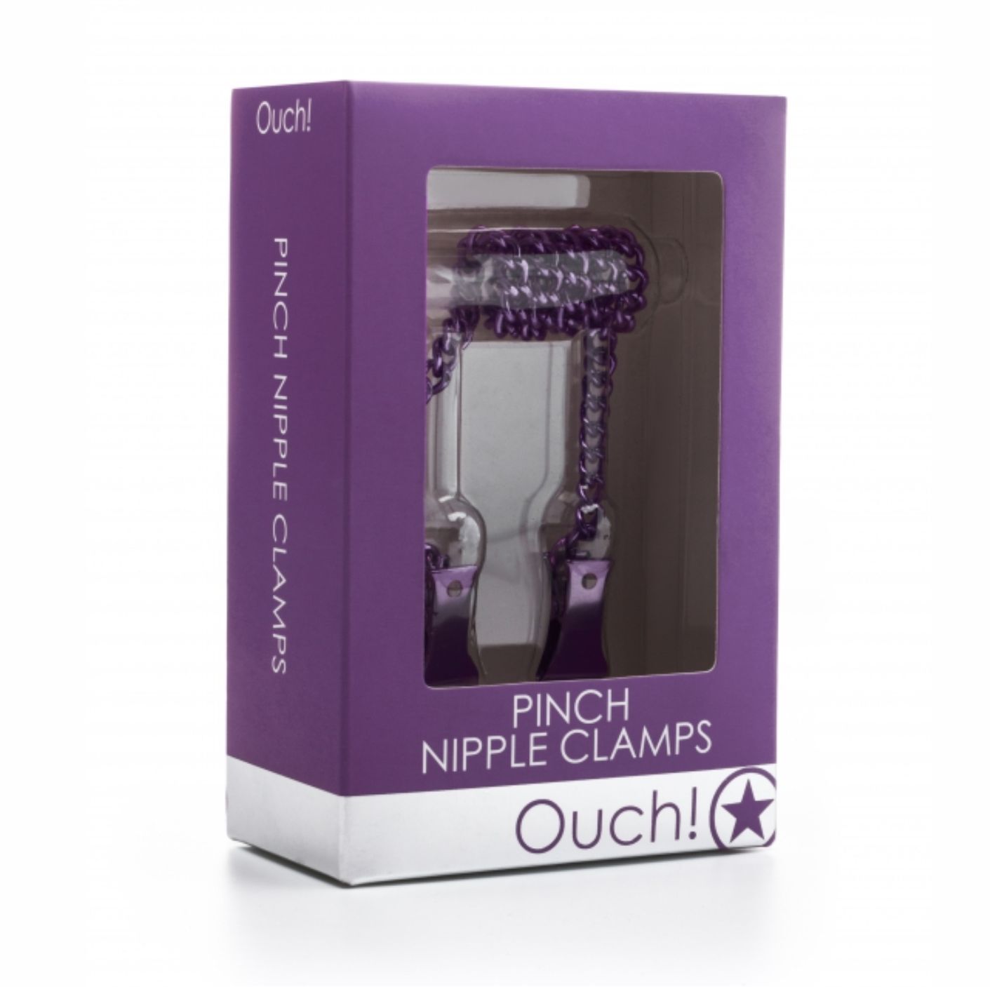 Pinch Nipple Clamps - Purple