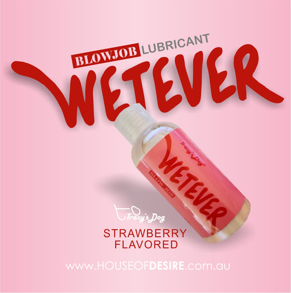 Tracy's Dog WETEVER Personal Blowjob Lubricant Strawberry - 120ml